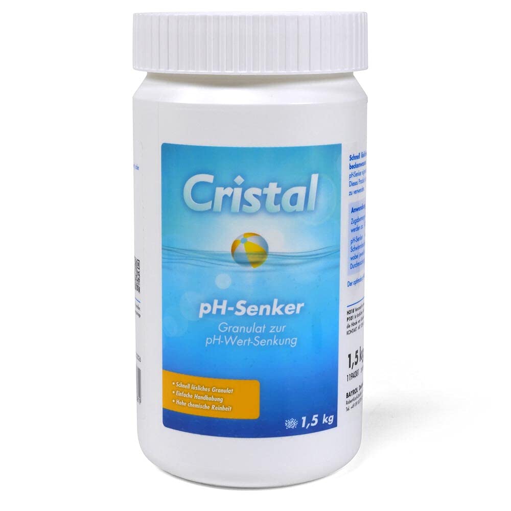 Cristal Poolpflege-Set Sauerstoff 4,1 kg - Wasserpflege Starter Set, Körnig, für die chlorfrei Pool Pflege