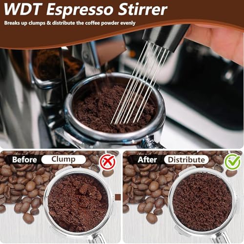 Tasseur à espresso pour la maison et plan de travail de cuisine
