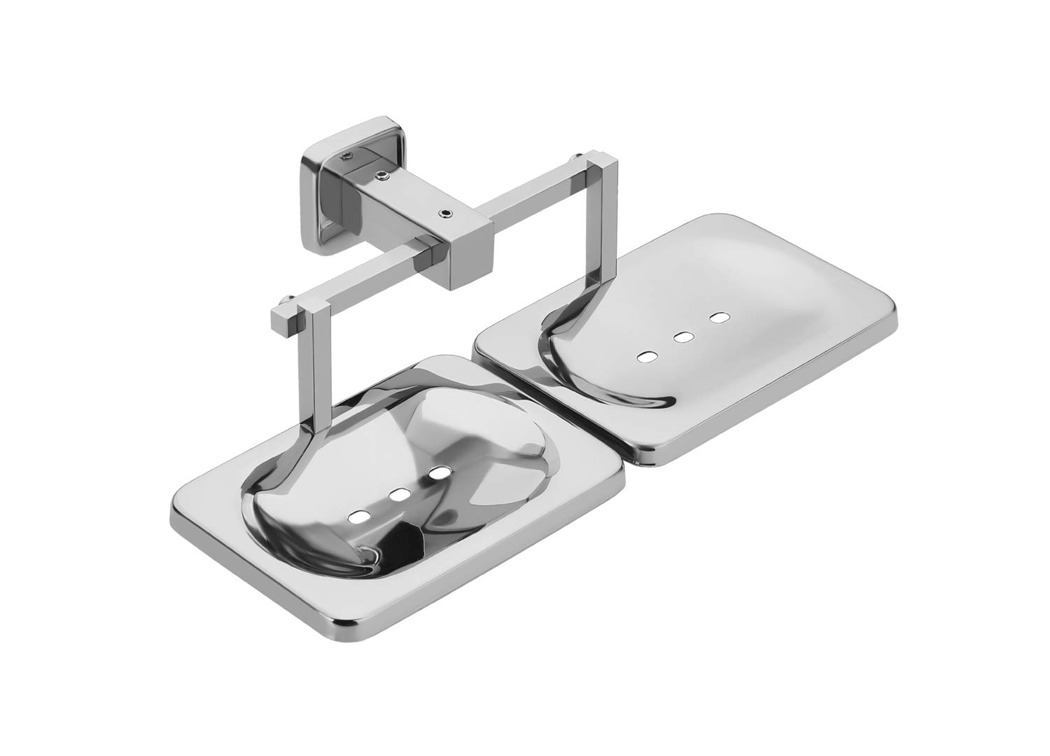 Handy Stainless Steel Bathrooms Accessories Double Soap Dish | Soap Holder Holder 2 in 1 Soap Case (B07FZJ1RWP) Amazon Price History, Amazon Price Tracker