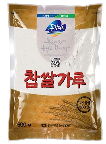 NongHyup Harina de arroz glutinosa, polvo de arroz dulce de arroz 100% de Corea del Sur, 17.64 oz (1.1 libras)