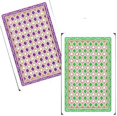 Marion Pro diamantes 100 Tarjetas de plásticoÍndicePuente Tamaño RegularNaipes para puente de plastico