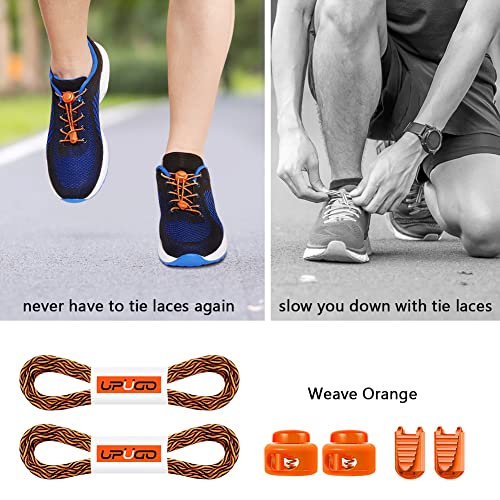 Image of UpUGo Elastic Shoe Laces, No Tie Shoe Laces Tieless for Kids, Adults, Elderly, One Size Fit All
