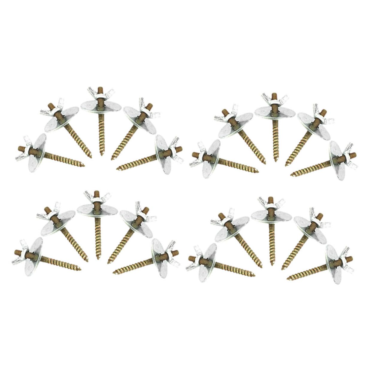 HANABASS 20pcs Bird Cage Hardware Kit Cage Accessories for Love Birds Perch Screws Bracket Mounting Set