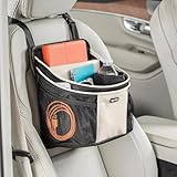 High Road DriverStash Car Front Seat Organizer with Insulated Cup Holder, Padded Tablet Compartment and Handles to Swing Back for Passenger Access for Car, SUV or Truck