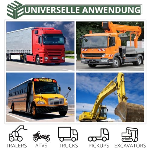 EYPINS 40 LED Rundumleuchte, 40W Auto Warnleuchte, Rundumleuchte Orange, Magnet Warnlicht Blinkleuchte Strobe Beacon Light IP67 für 12V/24V Truck, KFZ, LKW, Traktor | E57 IP67