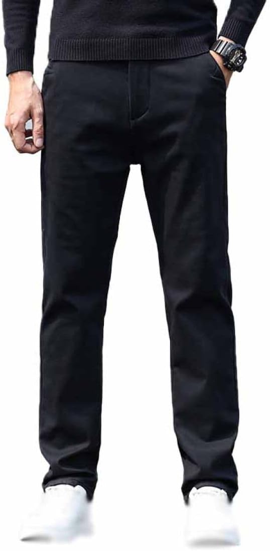 [lsjdln] 防寒 スーパーストレッチパンツ 暖か 裏起毛 チノパン メンズ パンツ 冬 チノパンツ ゴルフ ゴルフウェア ゴル