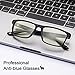 CARFIA Rectangle Blue Light Blocking Glasses for Men, UV Protection Computer Gaming Glasses Eye Health