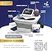 Vital Vibes Ultimate Ionic Foot Bath Detox Machine - Foot Detox Machine for Spa Bath with Touch Display - Epsom Salt & Towel - Collapsible Soaking tub -2 Powerful Array- Ion Wristband-Tub Liners