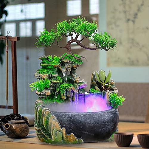 Indoor Fountain Mini Waterfall Decorations (C)