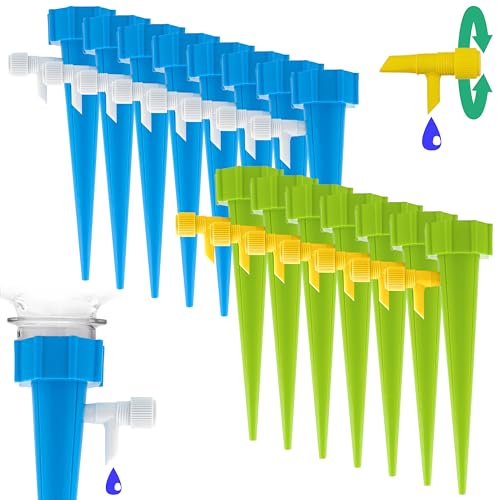 20 Goutteurs à Eau Automatiques Pour Plantes - Arrosage Goutte à Goutte Réglable - Pour Intérieur Et Extérieur - Valve Ajustable - Facile à Installer