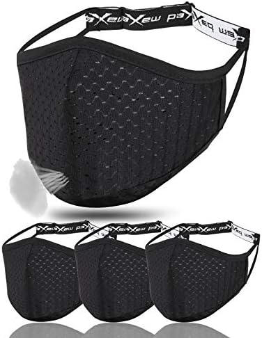 Adjustable Breathable Sports Face Mask Outdoor Washable Althetic Reusable with Nose Wire for Men Youth Running Workout Gym