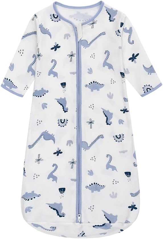 Miracle Baby Long Sleeve Sleep Sack 2-Pack, 100% Cotton Wearable Blanket Baby Sleeping Bag for Newborn Infant Toddler - Image 8