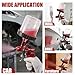 Fulchron HVLP Spray Gun With 1.4/1.7/2.0/2.5/3.0mm 5 Nozzles, Air Spray Paint Gun W/10Pcs 600CC Disposable Paint Mixing Cups and Lids, Automotive Gravity Feed Paint Gun Kit for Car Painting (Red Wine)
