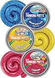 Crazy Aaron's Putty Mini Tins Summer Sparkle Gift Set Featuring Mountain Lake, Campfire and Sandcastle - 3 Pack (13.3g Each)