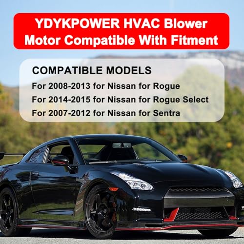 Image of AC Heater Blower Motor HVAC Fan Replacement Compatible with Nissan for Sentra 2007-2012, 2014-2015 for Rogue Select, 2008-2013 for Rogue, Replace 700253, 27225EN000, 27225ET00A