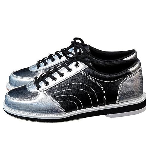 DHAEY Bowling Shoes for Men Women Breathable Lightweight Bowling Sneakers Comfortable Non-Slip Indoor Beginner Bowling Sneakers for for Right Handed Bowlers (Color : Orange, Size : 11 Women/9.5 Men)4