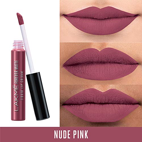 Image of Lakme Forever Matte Liquid Lip Colour, Nude Pink, 5.6 ml & Lakme Forever Matte Liquid Lip Colour, Nude Dream, 5.6 ml