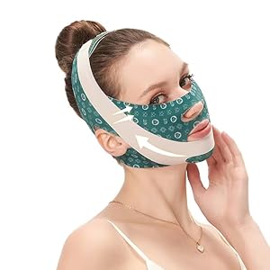V Shape Face Lift Strap – Relieve Sagging Skin, Reduce Pwelling and Firm Skin, Double Chin Strap, Reusable Grooming Face and Chin Lift Mask for Men and Women
