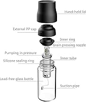 Vista 3 de IEASEyp Oil Dispensing Bottles Spray Oil Bottle Leakproof Seal Olive Oil Sprayer Soy Sauce Vinegar Seasoning Cruet Spray BBQ Tool