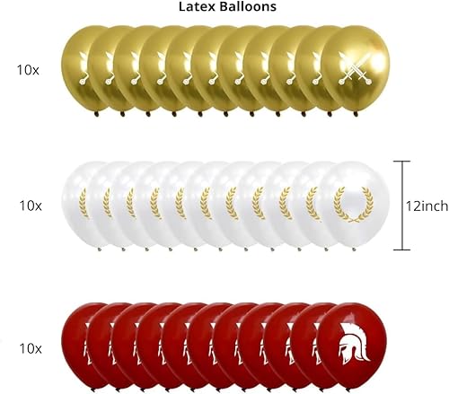 Miniatura 5 de Hades Toga - Caja de decoración para fiesta, decoración de fiesta de mitología griega antigua, decoraciones de fiesta romana, guirnaldas de globos,