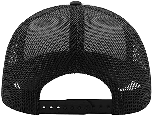 Gorra de camionero Dogecoin negra con rejilla transpirable y cierre snapback ajustable 2