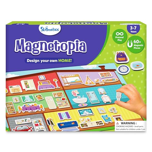Skillmatics Creative Toy Magnetopia - Design Your Home, Interacti...