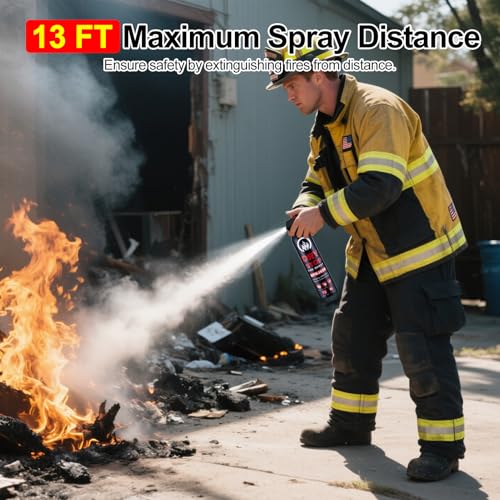 Image of 6Pack Dry Stop Fire Extinguisher for Home - Auto Fire Extinguisher for Truck Vehicle, 600g Dry Chemical Powder A B C Fire Extinguisher for Kitchen, Car, Boat, Marine, Portable Use (6Blue)