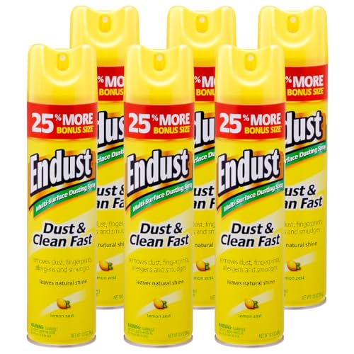 Endust Lemon Zest Multi-Surface Dusting and Cleaning Spray Lemon Zest 6-Pack