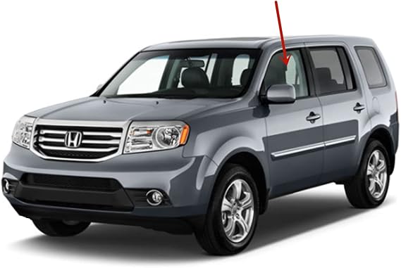 Driver Left Side Front Door Window Door Glass Compatible with Honda Pilot 2009-2015 Models