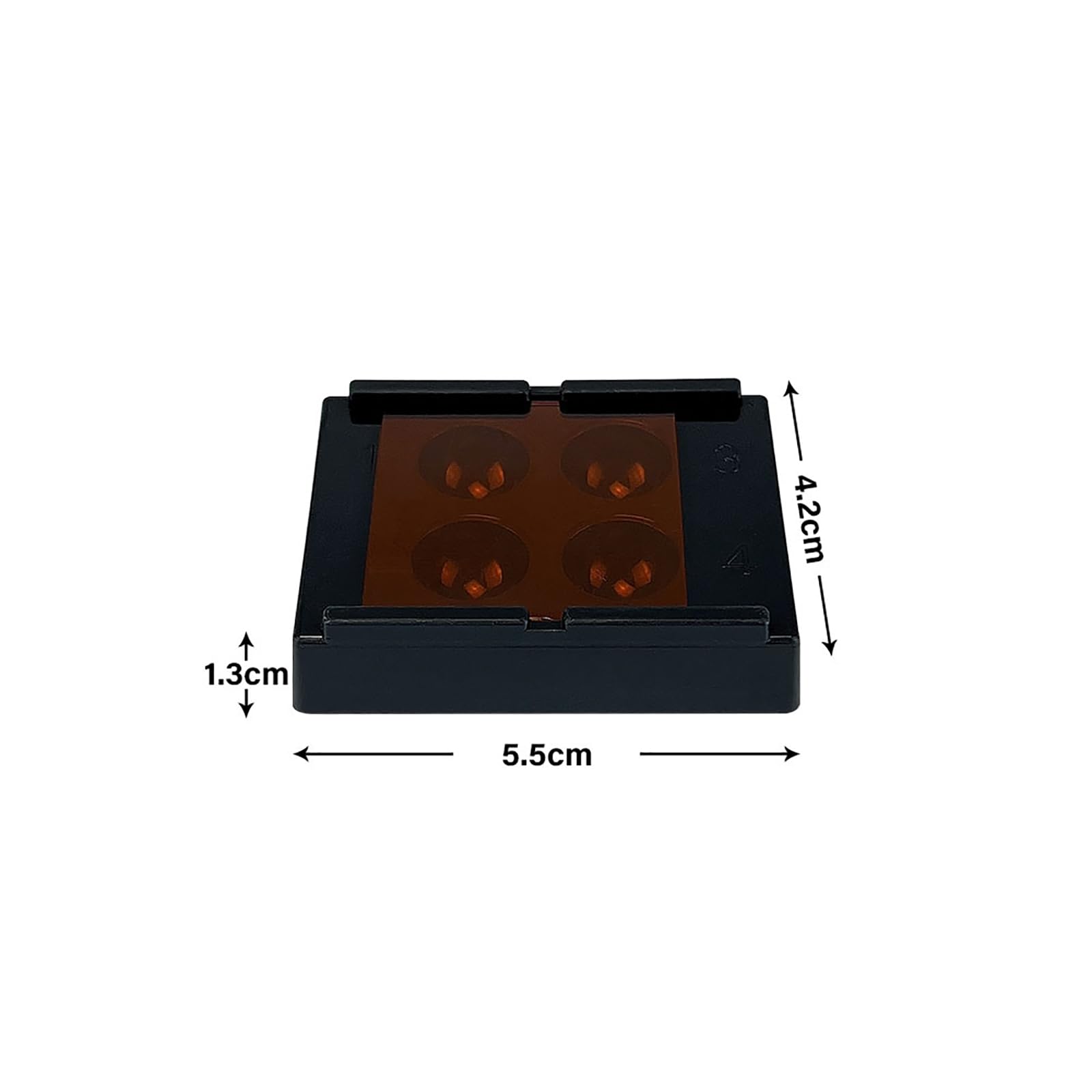 Caja de luz para sombreado dental 4 agujeros 5 piezas almacenamiento resina compuesta