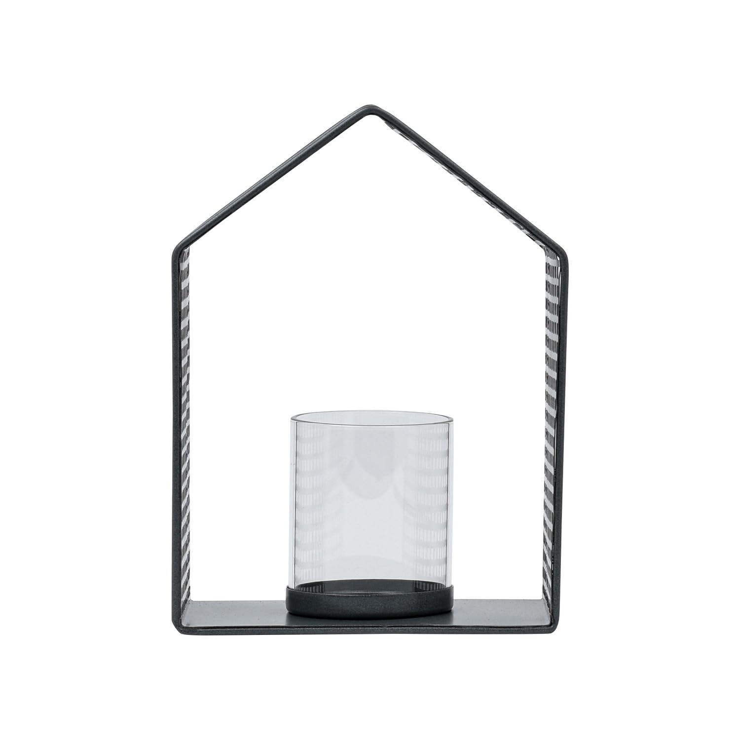 Marrakech Set Di 2 Portacandele Decorativi In Metallo, Grigio, Stile Scandinavo - Altezza 18 E 15 Cm, Ideali Per Interni Ed Esterni - 2