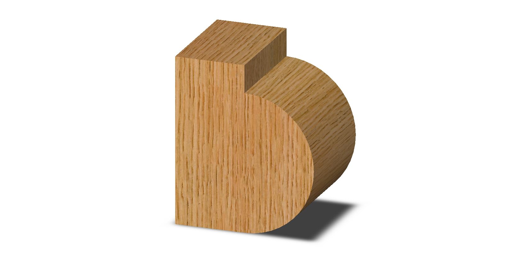 Whiteside Router Bits 1435 półokrągły bit o promieniu 1,5 cm i długości cięcia 3,5 cm
