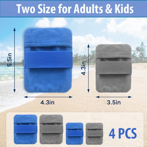 WiweTote 4Packs Sand Remover for Beach, Talc-Free Beach Vacation Essentials Skin-Friendly Sand Removal Bags for Adults & Kids Vacation Camping Must Haves - image 2
