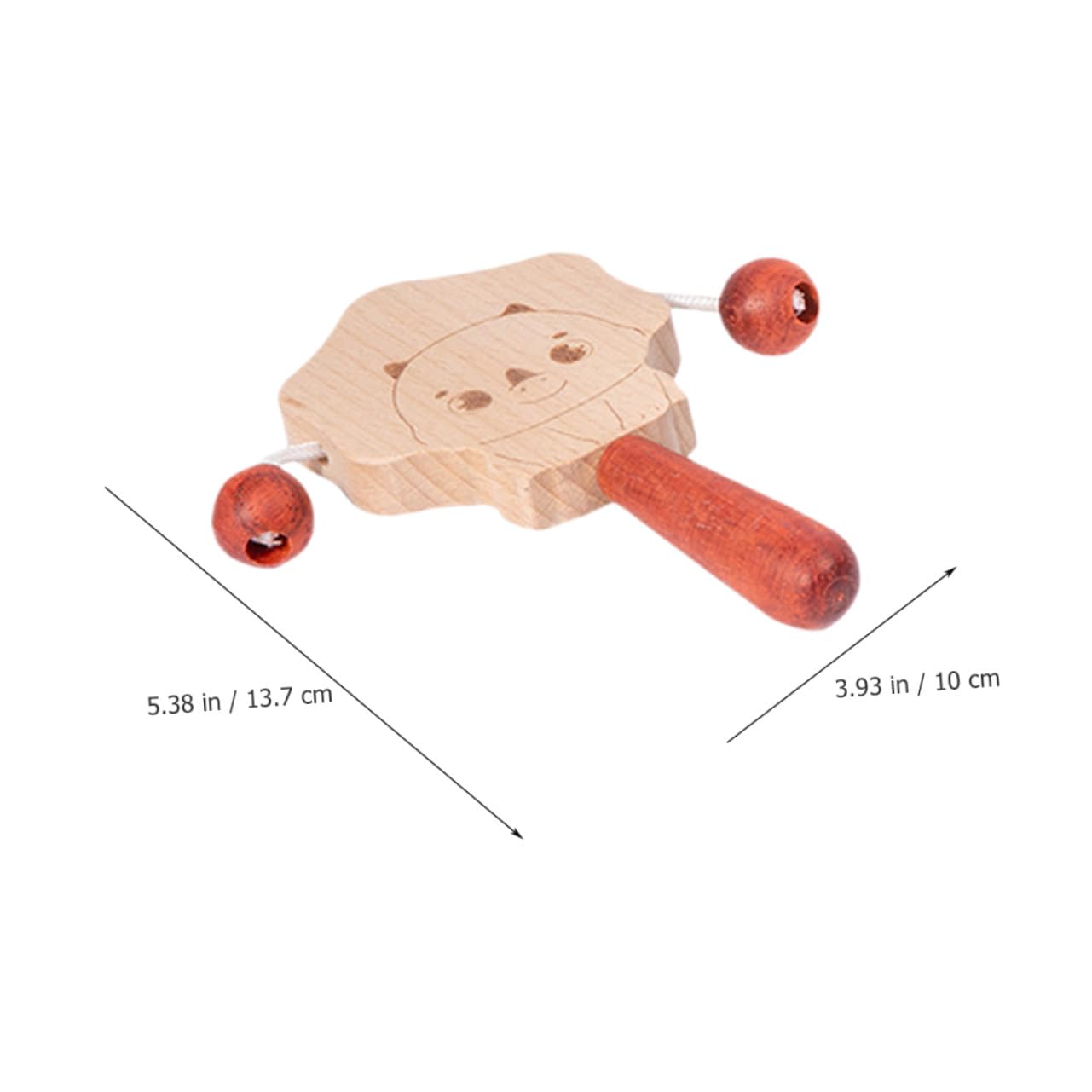 5 Set Sonagli in Legno per Bambino Bambina, Allenamento della Forza della Presa, Facili da Trasportare, Giocattoli Leggeri per Feste di Bambino Bambina e Prima Età