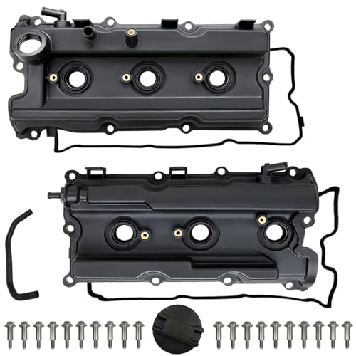 MILIPARTS Pair Valve Covers Compatible with 2005-2019 Nissan Frontier 05-15 Xterra 05-12 Pathfinder NV1500 2500 3500 4.0L V6 Replacement 13264-EA210 13264-EA200