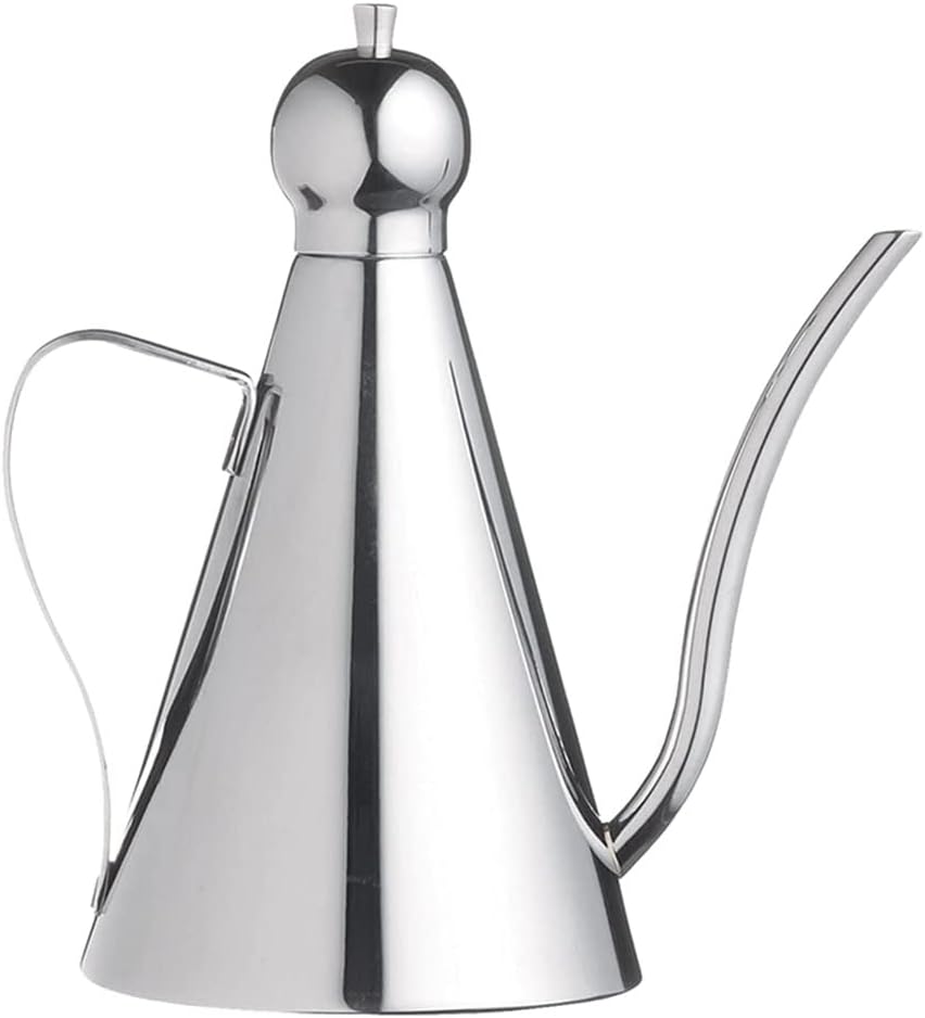 350ML Oil Dispenser, Kitchen Stainless Steel Oil/Vinegar Pot, Bottle, Can Storage Container