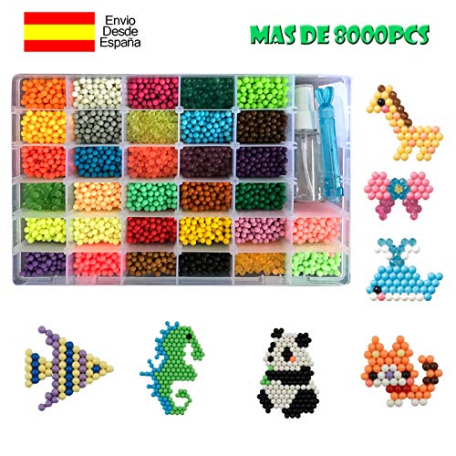 shafier Contas de água 8000 pérolas 32 cores / Hama Beads / para crianças DIY artesanato brinquedos educativos DIY