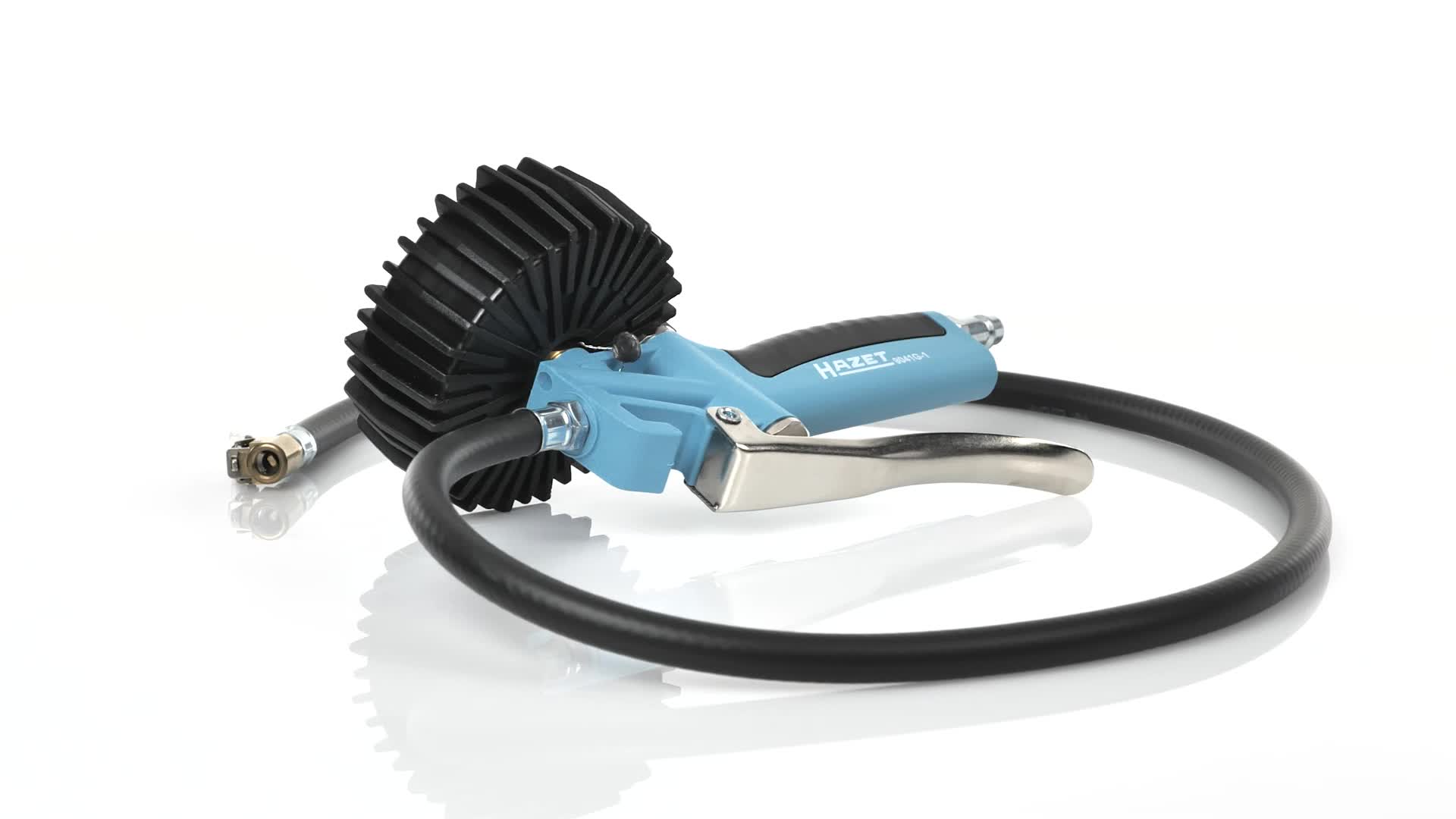 Manometro Pneumatici HAZET 9041G-1 | Professionale Calibrato | Campo 0-10 Bar | Tubo Flessibile 1000mm | Facile Lettura - Foto 6