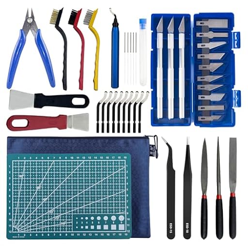 Kit de Herramientas para Impresora 3D, 41 Piezas para Limpiar de Boquillas, Desbarbado Incluye Agujas, Espátula, cepillos, Compatible con la Mayoría de Impresoras 3D | Ya disponible en tu tienda friki favorita! En mundofriki.es!