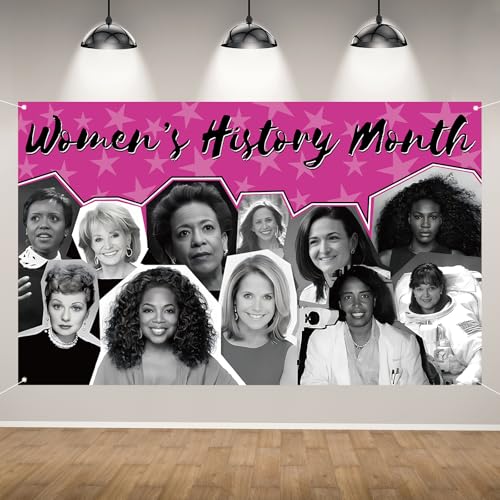 Women’s History Month Backdrop for Photography National Women's Day Banner