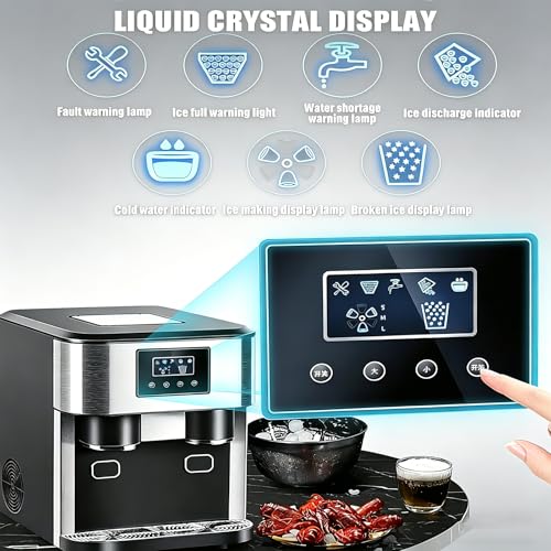 Fabricadora de hielo 3 en 1 con dispensador de agua 1.8L miniatura 4
