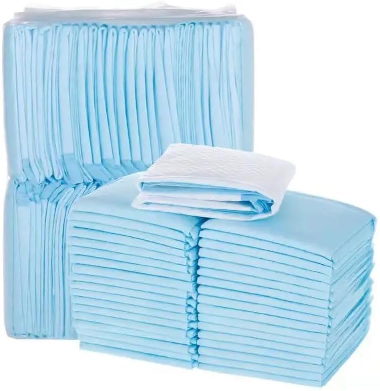 Lot de 20 alèses de lit XL 150 x 80 cm pour Incontinence | Protège-Matelas absorbants pour lit Double | Protection Contre l'humidification du lit/Formation des Adultes...