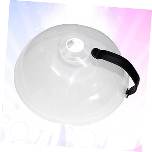 Miniatura 2 de Cubierta de aceite reutilizable portátil con mango negro, cubierta versátil para alimentos para microondas y cocina, evita alimentos para sobras de