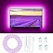 Produktbild RGB TV Hintergrundbeleuchtung, MINGER 2M USB LED Band, 5050 Led Stripe TV Beleuchtung Kit APP gesteuerte Neon Fernseher Ambient Lichter, Multifarben LED Streifen für 40-60 Zoll TV, Wasserdicht
