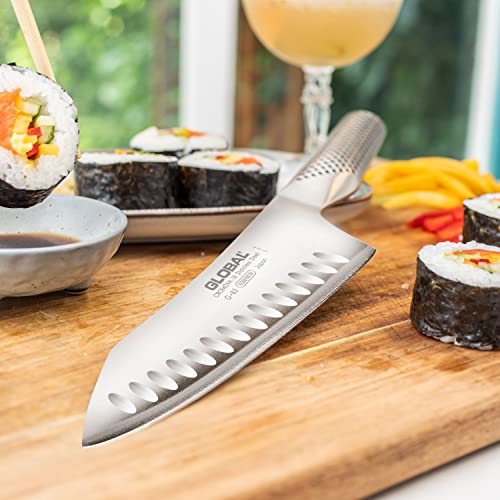 Image of Global 7 inch Asian Chef's Knife with Hollow Edge