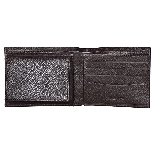 Image of Nautica Men's Bifold Leather Wallet | RFID Blocking | ID Window | Card Slots | Organization | Durable | Stylish