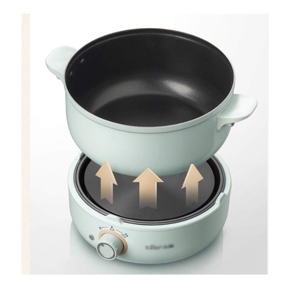 Marmite électrique Multi-Fonction Vapeur marmite électrique dortoir étudiant marmite électrique cuisinière Fendue ménage Petit Wok électrique (Size : 242mmx212mmx65mm)