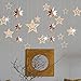 20Pcs Glitter Champagne Gold Hanging Stars for Birthday Party Decorations Twinkle Little Starry Astronomy Party Decoration for Star Baby Shower Boy Girls Room Xmas Wedding Hen Party Supplies