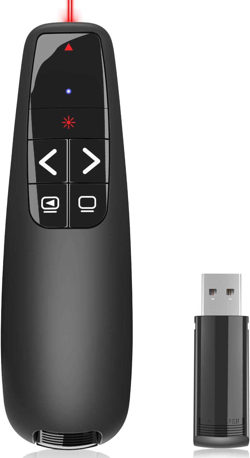 VILNIU Presentation Clickers for PowerPoint, Clicker for Laptop Presentations Remote, USB Wireless Presenter Remote, Power Point Remote Clicker for Computer/Mac/PPT/Google Slide Advancer