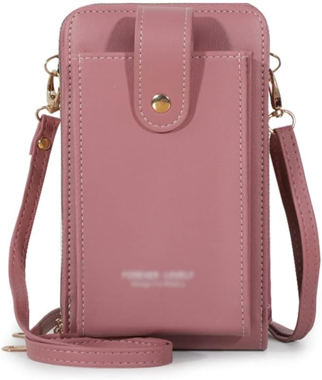 HBJWOV Shoulder Bag PU Leather Crossbody Phone Wallet Card Handbags Messenger Portable Small Square For Girls Female